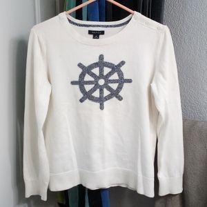White Nautica Sweater